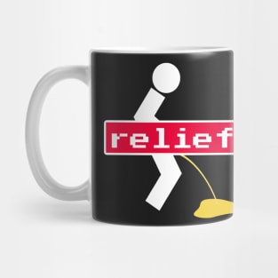 Peeing man - relief Mug